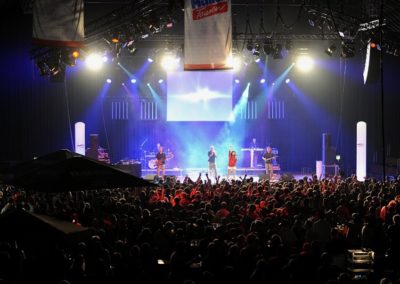 live on stage